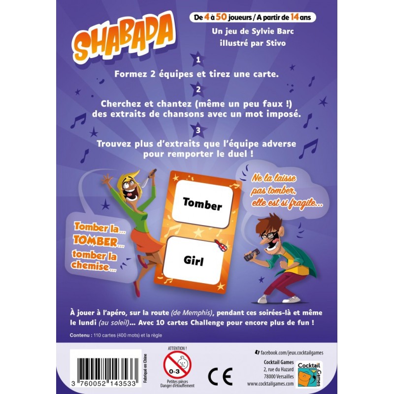 Acheter Shabada Jeu De Soci T Musical Boutique Variantes Paris