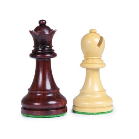 Pièces d'échecs Staunton Deluxe Padouk - Taille 5