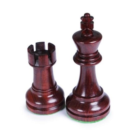 Pièces d'échecs Staunton Deluxe Padouk - Taille 5