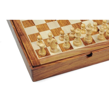 Coffret d'Echecs Deluxe Bois Sheesham Magnétique - Taille 4