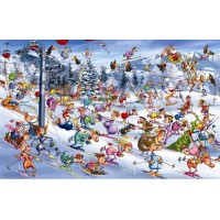 Puzzle 1000 pièces - Ski de Noël de Ruyer