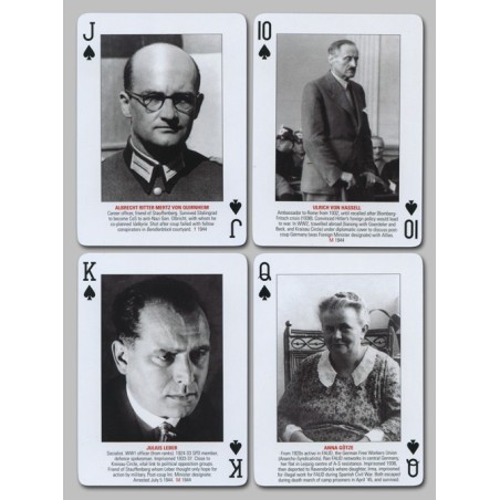 Cartes à jouer Heroes of the German Resistance