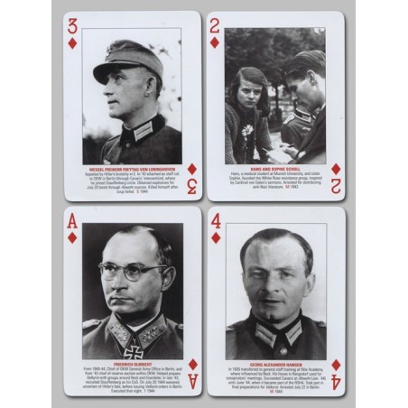 Cartes à jouer Heroes of the German Resistance