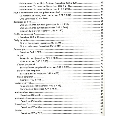 ESCAFRE - 1000 exercices pour bien progresser aux échecs