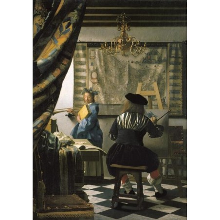 Puzzle 1000 pièces - Atelier de l'artiste de Vermeer