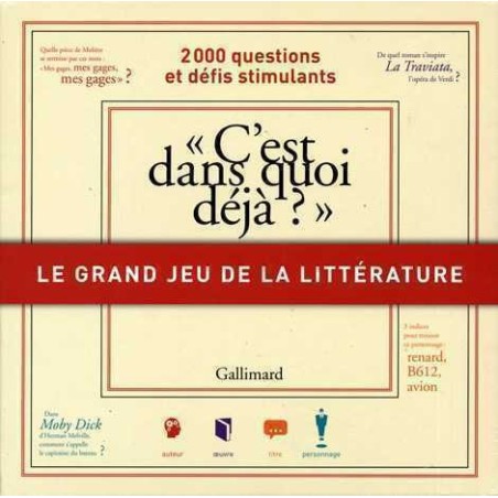 Le grand jeu de la littérature - C'est dans quoi déjà ?