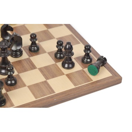 Jeu d'Echecs Chavet et Noyer Taille 4 - Ensemble Complet