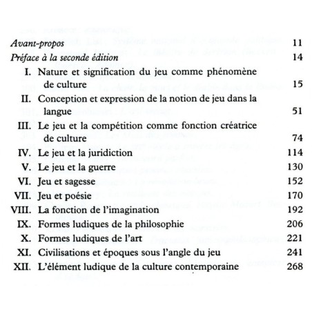 HUIZINGA - Homo Ludens, Essai sur la fonction sociale du jeu