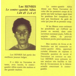 HENRIS - Le contre-gambit Albin