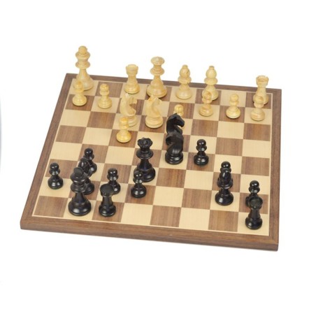 Jeu d'Echecs Chavet et Noyer Taille 4 - Ensemble Complet