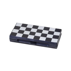 Coffret d'échecs magnétique pliant blanc et noir - 24cm