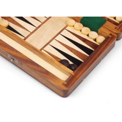 Backgammon sheesham, petit modèle