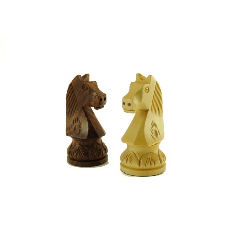 Pièces d'Echecs Standard Sheesham Sculptées - Taille 5