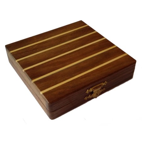 Coffret Echecs en Bois et Pliable 12cm