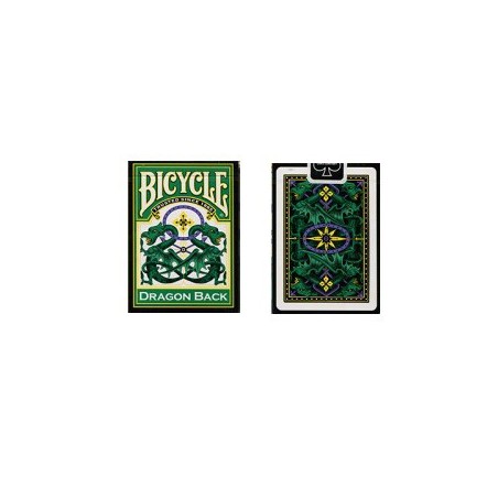 Cartes Bicycle Dragon vert