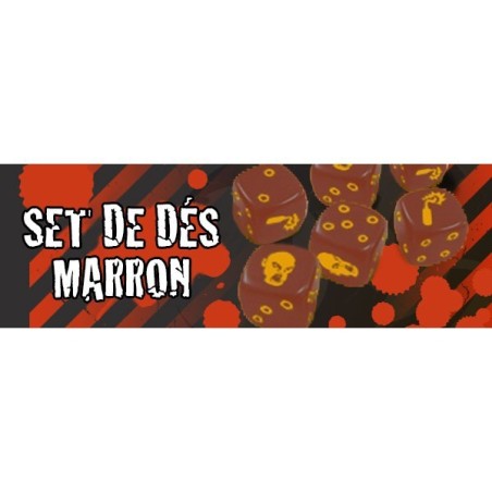 Zombicide : pack de dés marron