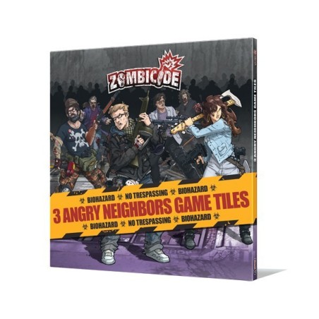 Zombicide : 3 Angry Neighbors Game Tiles