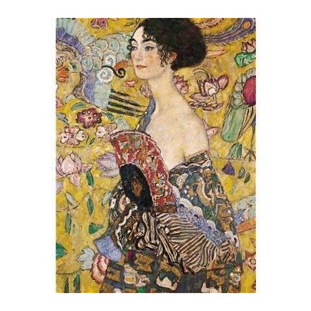 Puzzle 1000 pièces - Femme à l'éventail de Gustave Klimt