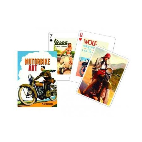 Cartes à jouer Motorbike art