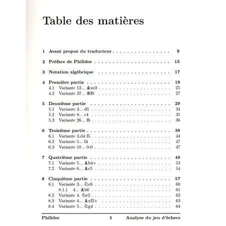 Laborde - Philidor, Analyse du jeu d'échecs