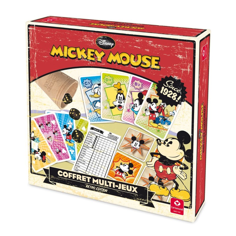 Coffret multi jeux vintage Mickey Mouse