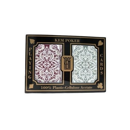 Cartes à jouer Kem Jacquard Burgundy / wide standard