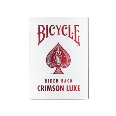 Cartes à jouer Bicycle Rider back Crimson luxe