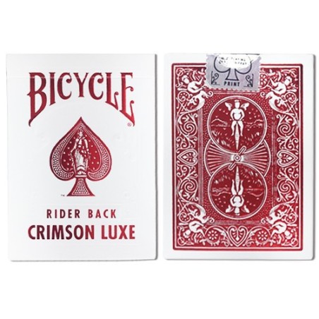 Cartes à jouer Bicycle Rider back Crimson luxe