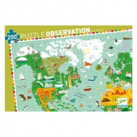 Puzzle 200 pièces - Tour du Monde