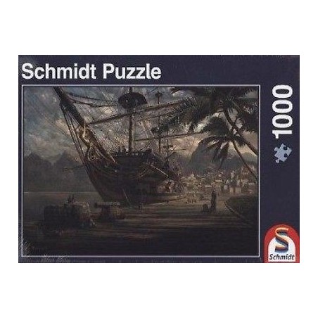 Puzzle 1000 pièces - Bateau au Port