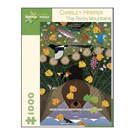 Puzzle 1000 pièces - The Rocky Mountains de Charley Harper