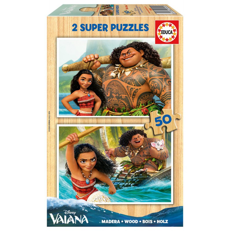 2 Puzzles - Vaiana - 100 Teile - EDUCA Puzzle acheter en ligne