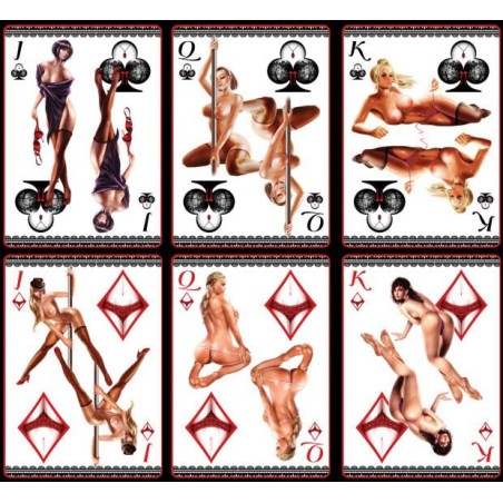 Cartes à jouer Striptease