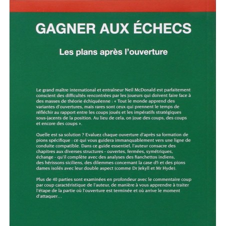 Mc Donald - Gagner aux échecs les plans après l'ouverture