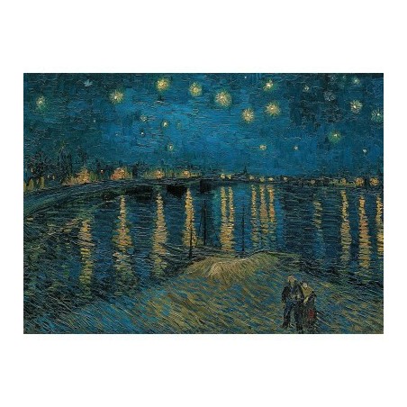 Puzzle 1000 pièces - Nuit étoilée sur le Rhône de Van Gogh