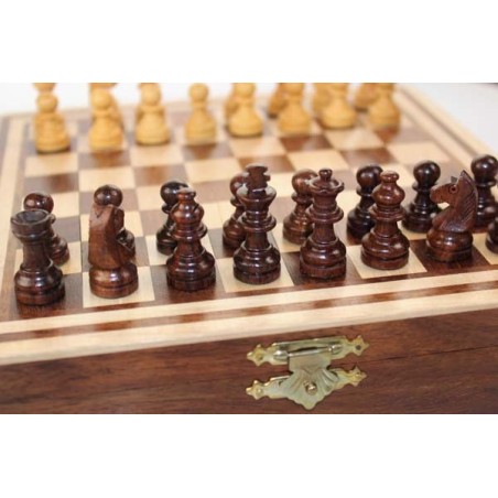 Jeu d'échecs en bois magnétique 20cm