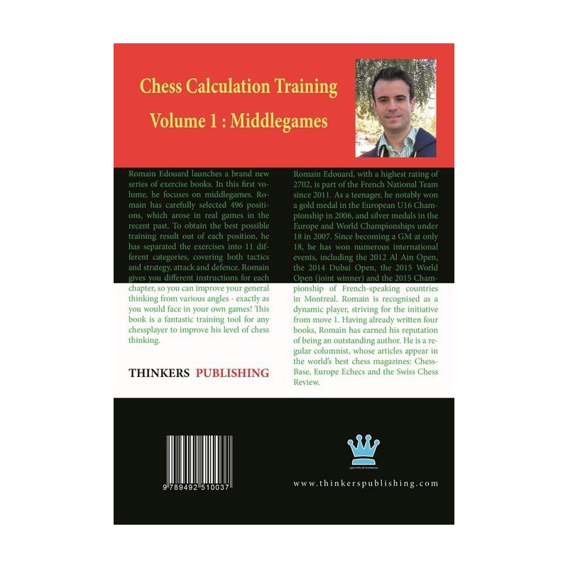 Edouard - Chess Calculation Training Vol.1 Middlegames - Librairie ...