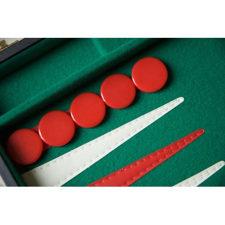 Backgammon Vert-Rouge 46cm