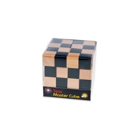 Casse-tête IQ-test Cube 4x4 Bois (noir)