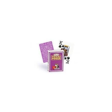 Cartes à jouer Poker Texas Plastic Modiano Violet