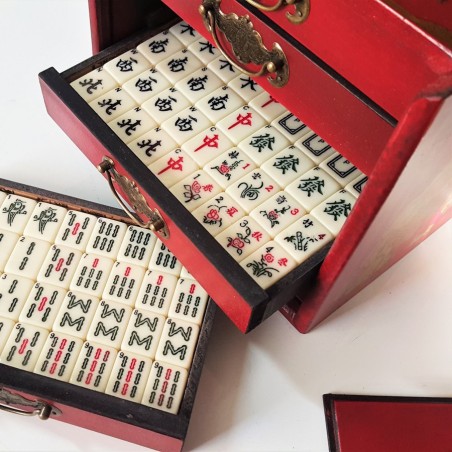 Mah-Jong Coffret à Tiroirs Tradition