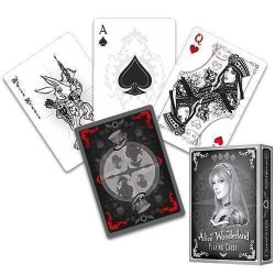 Cartes à jouer Bicycle Alice in the Wonderland Silver