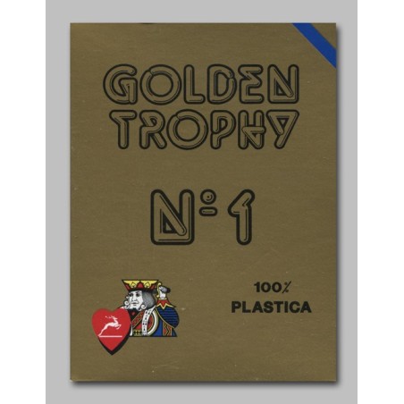 Cartes Golden Trophy Bleu 100% plastique