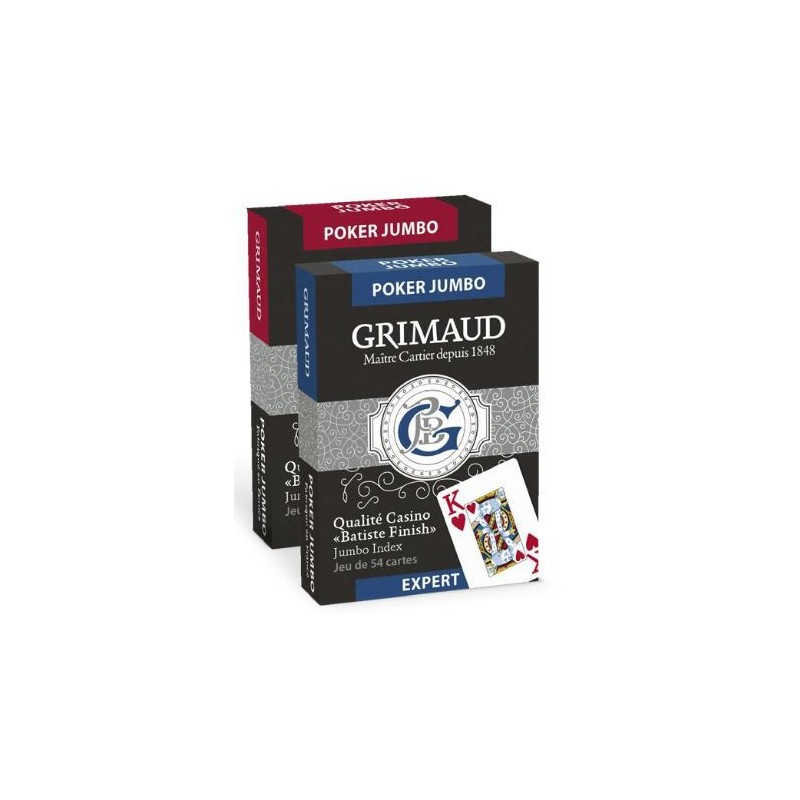 Cartes à jouer Grimaud Expert Poker Jumbo