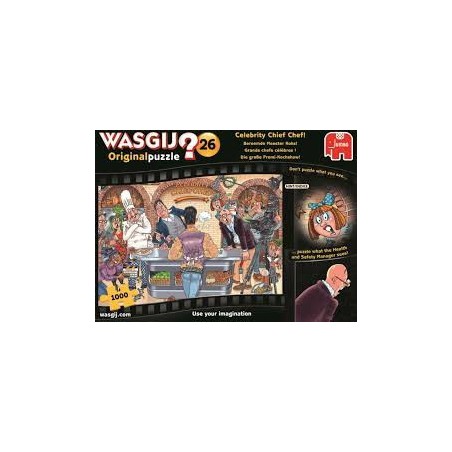 Puzzle 1000 pièces - Celebrity Chief Chef - Wasgij Mystery 26