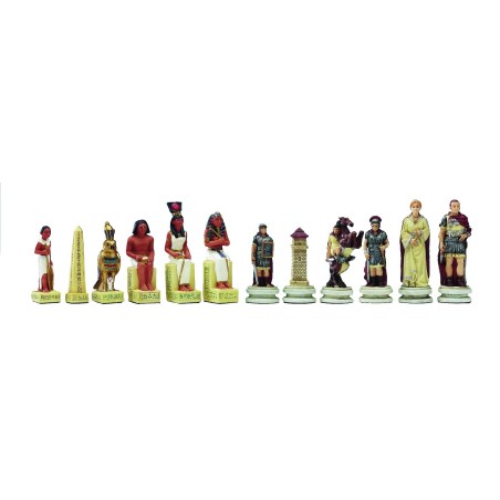 Pièces d'échecs Egyptiens-Romains - Taille 3.5