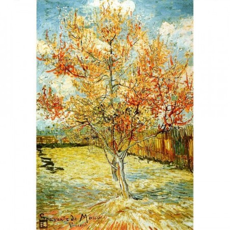 Puzzle 1000 pièces - Arbre Pêcher en Fleur, Van Gogh