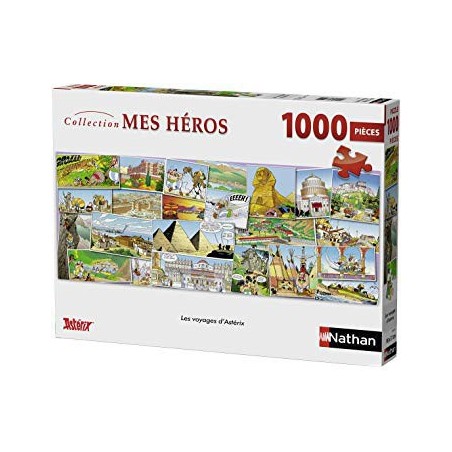 Puzzle 1000 pièces - Les voyages d'Astérix