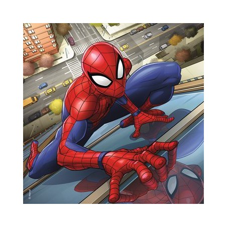 Puzzle 3 x 49 pièces - Spiderman en action