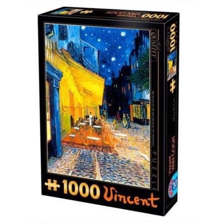 Puzzle 1000 pièces - Terrasse de café le soir - Van Gogh